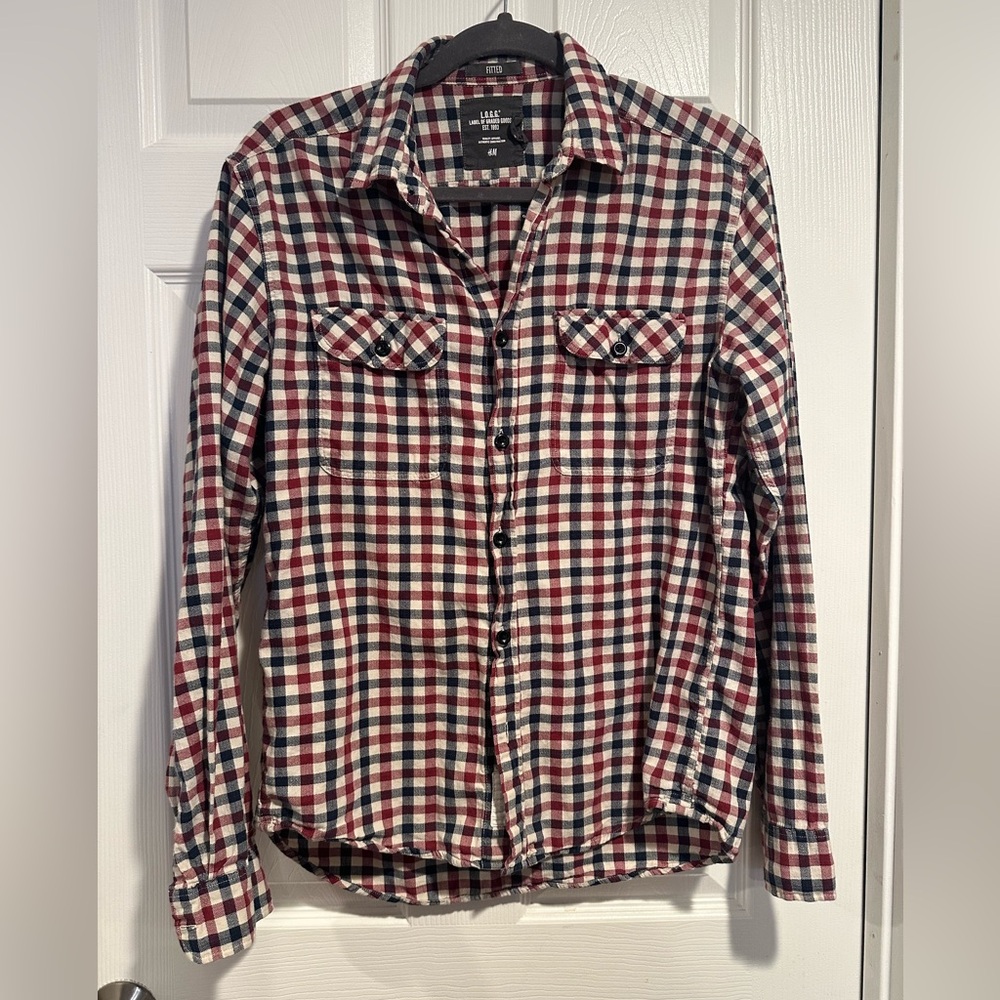 H&M men’s medium plaid shirt
